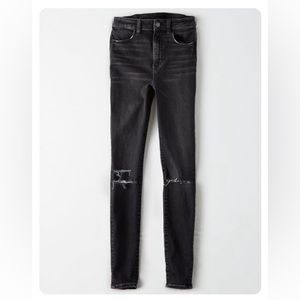 AE Ne(x)t Level Highest Waist Jean | Distressed Black
